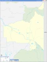 Southeast Fairbanks Borough (), Ak Carrier Route Wall Map